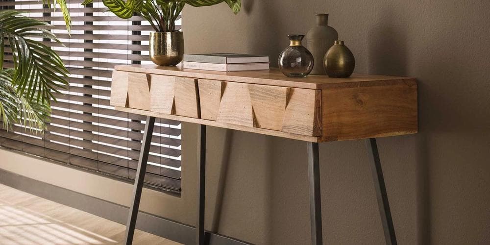 Console tafel ideeën voor het inrichten van een wandtafel